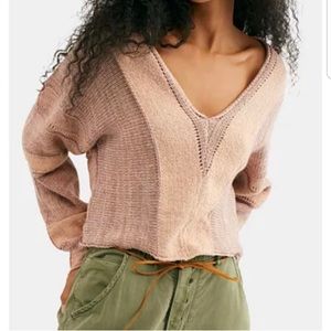 Free People Pink Melon Sweater